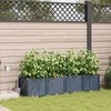Sodo vazonas 4 pcs Pilka 160 x 40 x 37,5 cm Plastmasė