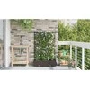 Sodo vazonas 2 vnt. Ruda 80 x 40 x 126 cm PP