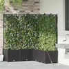 Sodo vazonas 5 vnt. Juoda 120 x 120 x 142 cm PP