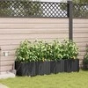 Sodo vazonas 4 pcs Juodas 160 x 40 x 37,5 cm Plastmasė