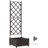 Sodo vazonas Ruda 40 x 40 x 126 cm Plastmasė