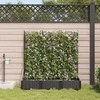 Sodo vazonas 3 pcs Juodas 120 x 40 x 126 cm Plastmasė