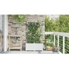Sodo vazonas 2 pcs Baltas 80 x 40 x 142 cm Plastmasė