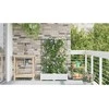 Sodo vazonas 2 vnt. Balta 80 x 40 x 126 cm PP