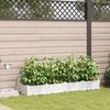 Sodo vazonas 4 pcs Baltas 160 x 40 x 22 cm Plastmasė