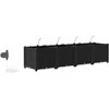Sodo vazonas 4 pcs Juodas 160 x 40 x 37,5 cm Plastmasė
