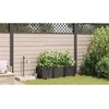 Sodo vazonas 3 vnt. Ruda 120 x 40 x 37,5 cm PP