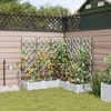 Sodo vazonas 5 pcs Baltas 120 x 120 x 126 cm Plastmasė