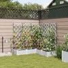 Sodo vazonas 5 pcs Baltas 120 x 120 x 126 cm Plastmasė