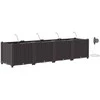 Sodo vazonas 4 pcs Ruda 160 x 40 x 37,5 cm Plastmasė