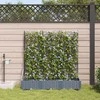 Sodo vazonas 3 pcs Šviesiai Pilka 120 x 40 x 126 cm Plastmasė