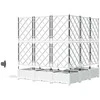 Sodo vazonas 5 pcs Baltas 120 x 120 x 126 cm Plastmasė