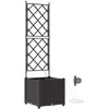 Sodo vazonas Ruda 40 x 40 x 142 cm Plastmasė