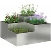 Sodo vazonas Sidabro 100 x 100 x 48 cm Galvanizuotas plienas