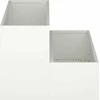 Sodo vazonas Balta 100 x 60 x 45 cm Šaltai valcuotas plienas