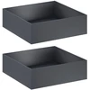 Sodo vazonas 2 vnt. Antracito 100 x 100 x 30 cm