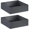 Sodo vazonas 2 vnt. Antracito 100 x 100 x 30 cm