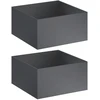 Sodo vazonas 2 vnt. Antracito 100 x 100 x 40 cm