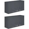 Sodo vazonas 2 vnt. Antracito 100 x 30 x 49 cm