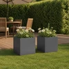 Sodo vazonas 2 vnt. Antracito 25 x 25 x 25 cm