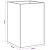 Sodo vazonas 2 vnt. Antracito 50 x 50 x 75 cm