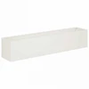 Sodo vazonas 2 vnt. Balta 100 x 20 x 20 cm