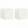 Sodo vazonas 2 vnt. Balta 25 x 25 x 25 cm