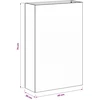Sodo vazonas 2 vnt. Balta 40 x 20 x 75 cm