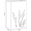 Sodo vazonas 2 vnt. Balta 50 x 30 x 75 cm