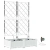 Sodo vazonas 2 vnt. Balta 80 x 40 x 126 cm PP