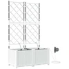 Sodo vazonas 2 vnt. Balta 80 x 40 x 142 cm PP