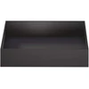 Sodo vazonas 2 vnt. Juoda 100 x 100 x 20 cm