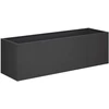 Sodo vazonas 2 vnt. Juoda 100 x 30 x 30 cm