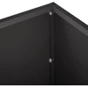 Sodo vazonas 2 vnt. Juoda 100 x 30 x 30 cm