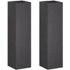 Sodo vazonas 2 vnt. Juoda 20 x 20 x 75 cm