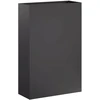 Sodo vazonas 2 vnt. Juoda 40 x 20 x 75 cm