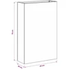 Sodo vazonas 2 vnt. Juoda 40 x 20 x 75 cm