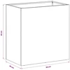 Sodo vazonas 2 vnt. Juoda 50 x 30 x 40 cm