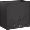 Sodo vazonas 2 vnt. Juoda 50 x 30 x 49 cm