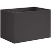 Sodo vazonas 2 vnt. Juoda 60 x 40 x 40 cm