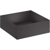 Sodo vazonas 2 vnt. Juoda 60 x 60 x 20 cm