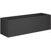 Sodo vazonas 2 vnt. Juoda 80 x 30 x 30 cm