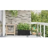 Sodo vazonas 2 vnt. Juoda 80 x 40 x 37,5 cm PP