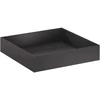 Sodo vazonas 2 vnt. Juoda 80 x 80 x 20 cm