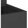 Sodo vazonas Juoda 90 x 90 x 35 cm Šaltai valcuotas plienas
