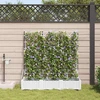 Sodo vazonas 3 vnt. Balta 120 x 40 x 126 cm PP