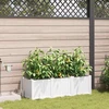 Sodo vazonas 3 vnt. Balta 120 x 40 x 37,5 cm PP