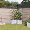 Sodo vazonas 3 vnt. Balta 80 x 80 x 142 cm PP