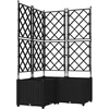 Sodo vazonas 3 vnt. Juoda 80 x 80 x 143 cm PP