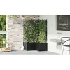 Sodo vazonas 3 vnt. Juoda 80 x 80 x 143 cm PP